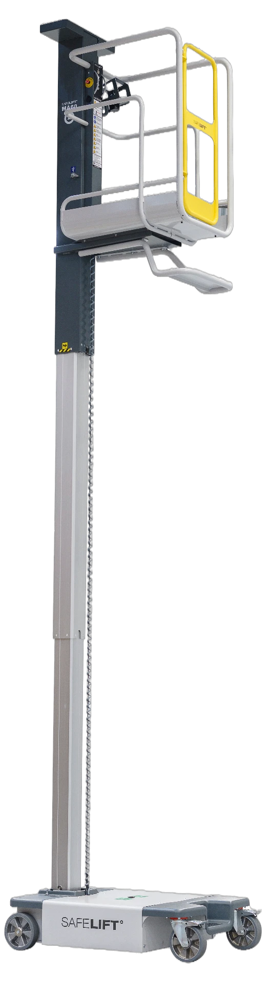 Safelift lift i opadgående position